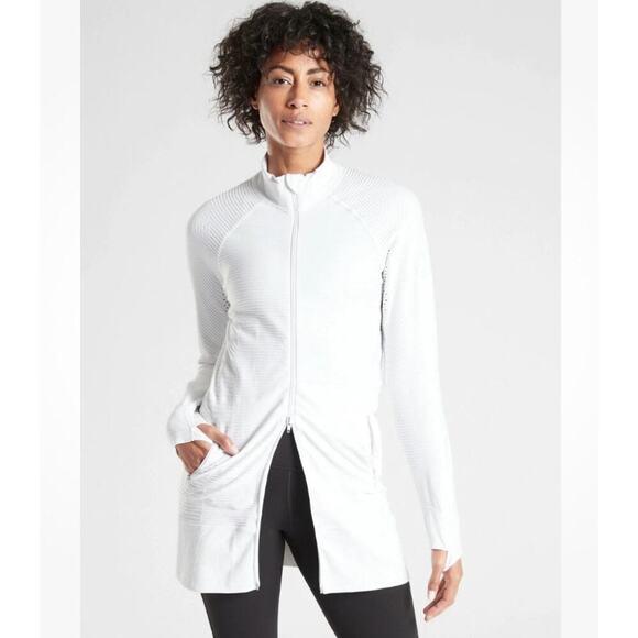 Athleta Rye Full Zip Long Lightweight Jacket in Black Size XS Commute Travel - Picture 3 of 13